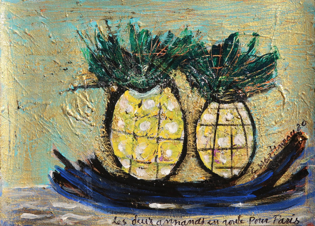 x Les Deux Ananas en Route pour Paris (The Two Pineapples on their Way to Paris)