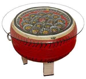 Round Coffee Table - Red