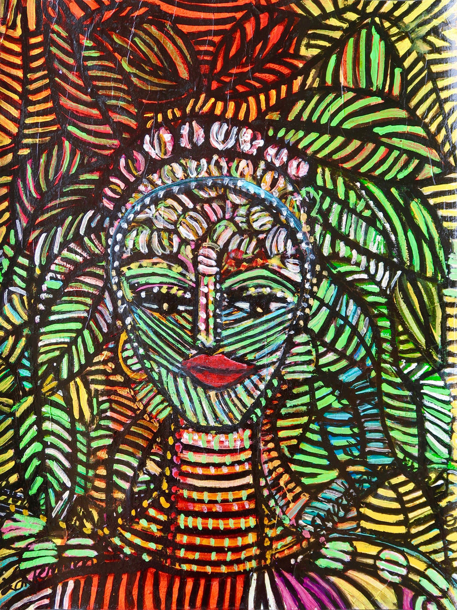 La FemmeFeuilles (Woman Herbalist) African Art Beats